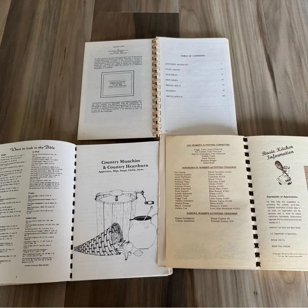 Southern Texas Cookbooks 3-pc Bundle Lot